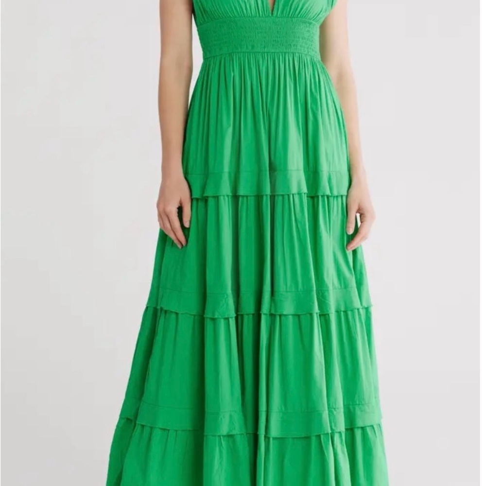 Nordstrom Chelsea 28 Emerald Green Summer Maxi Dress